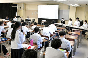  仙台市立仙台青陵中等教育学校で授業を実施1