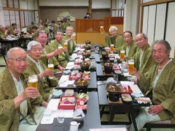 玉子館にて 田中さん合流