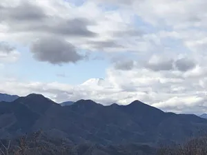 富士山が顔を出してくれました