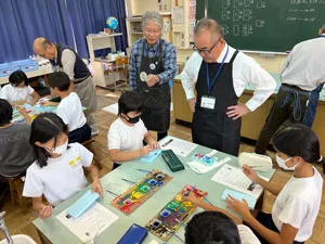 遠隔地理科実験出前授業 河津・下田