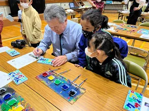 遠隔地理科実験出前授業 河津・下田