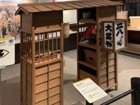 江戸時代の「蕎麦屋台」 江戸東京博物館の展示より 撮影／小林慎一郎