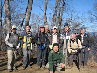 鶴ヶ鳥屋山での記念写真
