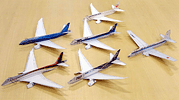 各種モデルの紙飛行機